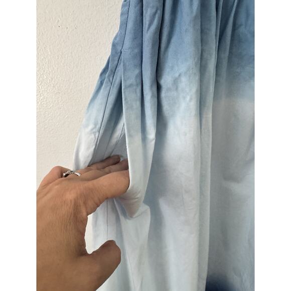 NWT J. Crew Ombré Dip Dye Midi Dress Blue Size Medium - Picture 6 of 9